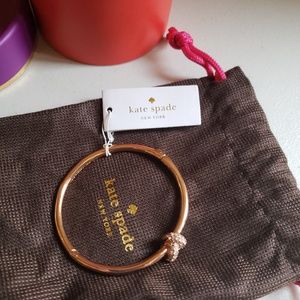 KATE SPADE NEW YORK SAILOR'S KNOT CRYSTAL BANGLE